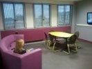 Salle télé de l'internat des filles